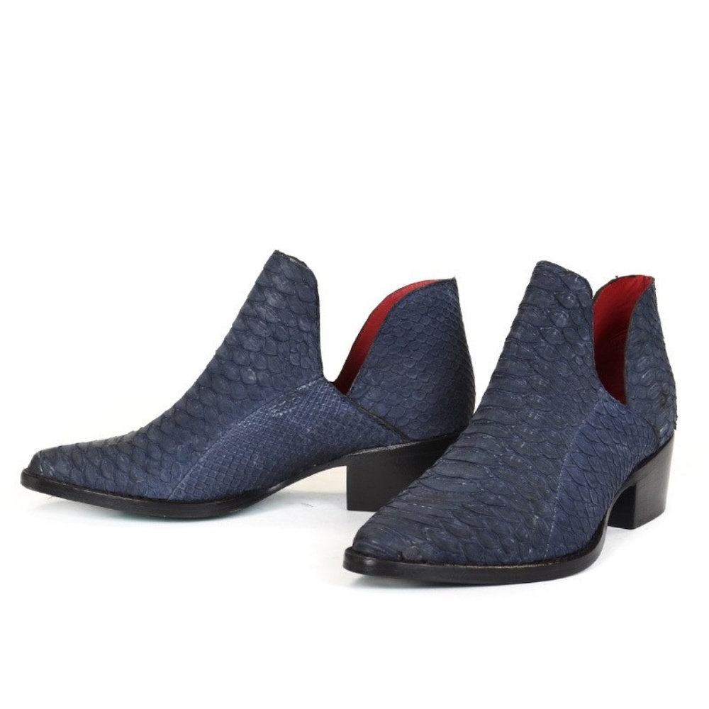 Carmen Women’s Navy Sueded Python Boot